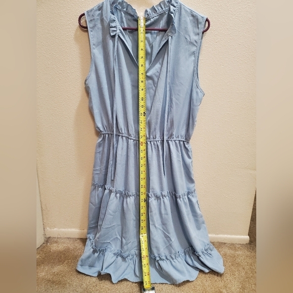 Solid Cupshe Light Blue Dress - Picture 6 of 7